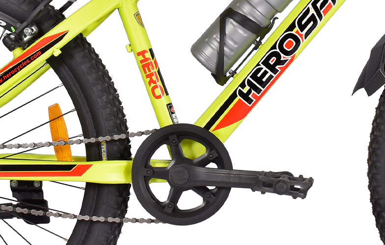 Hero sprint Voltage green Drivetrain