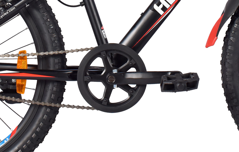 Hero cycle thorn red black Drivetrain